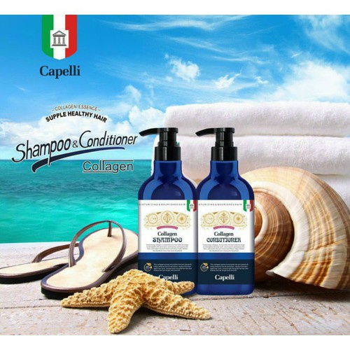Dầu gội & Dầu xả Collagen CAPELLI cao cấp của Ý