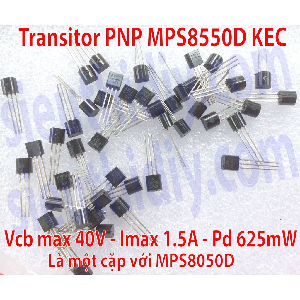 Transistor PNP MPS8550D KEC 40V 1.5A 625mW To-92