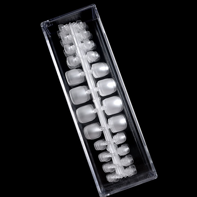 Set 240 / 504 Móng Chân Giả Trong Suốt / Nhám