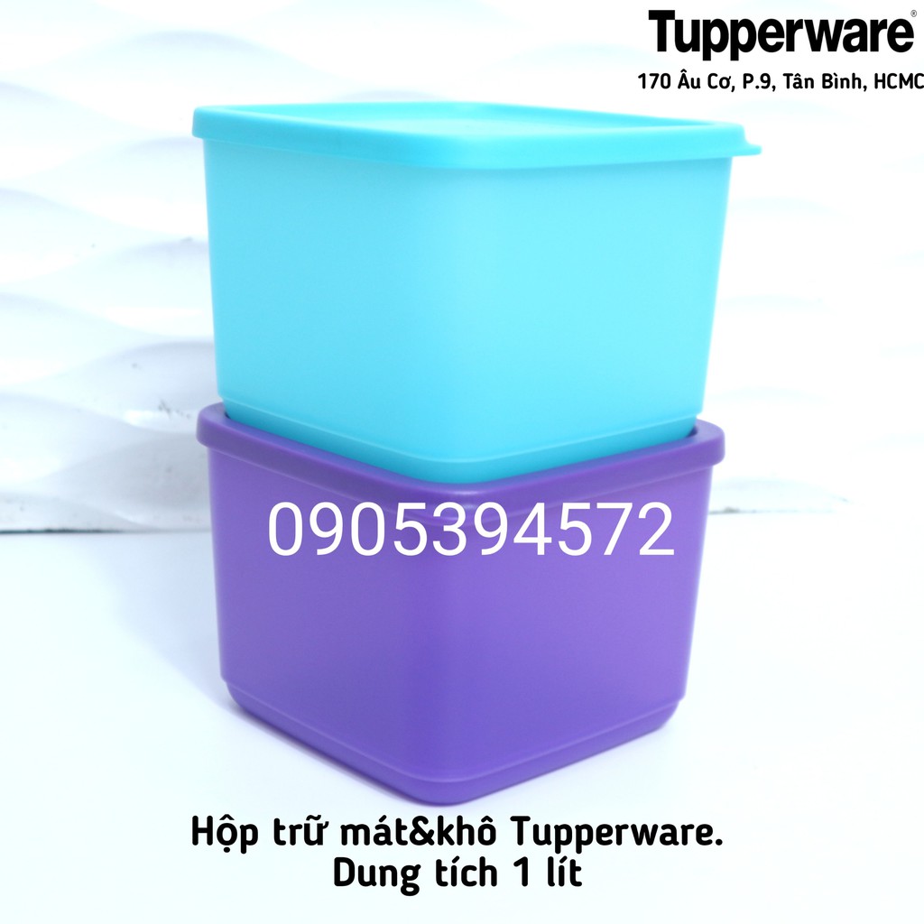 Hộp BQTP Medium Square 1l Tupperware (1)