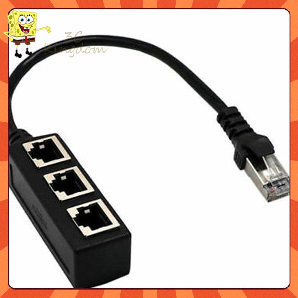 Dây Cáp Chia 1 Ra 3 Cổng Ethernet RJ45 Y Cho CAT 5 / CAT 6 LAN | BigBuy360 - bigbuy360.vn