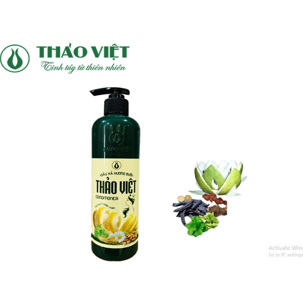 [Mã THAOTVHBS giảm giá 5%] Combo Dầu gội hương bưởi  + xả hương bưởi Thảo Việt 450ML | BigBuy360 - bigbuy360.vn