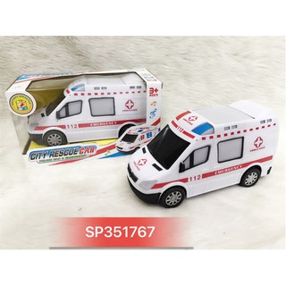 Hộp xe cứu thương pin nhạc đèn 112 , (hộp)