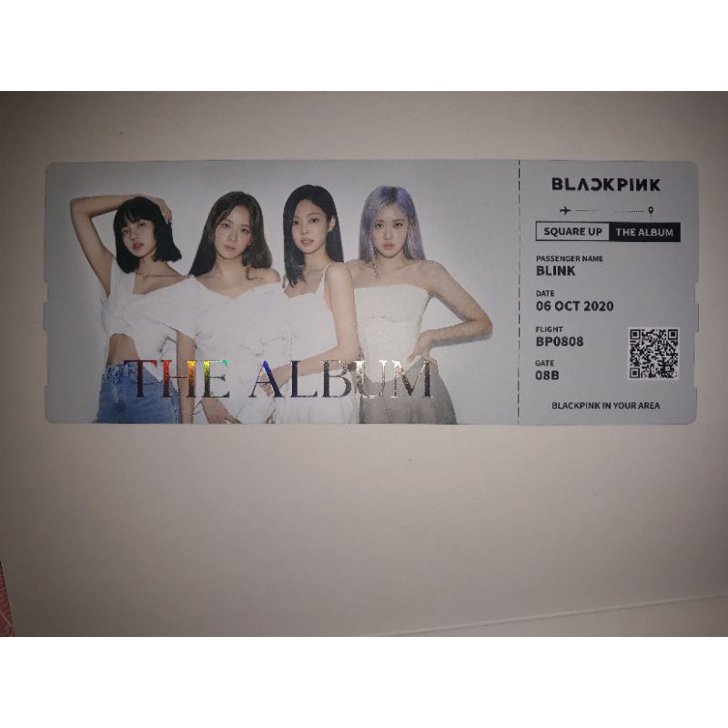 Combo Poster + ticket The album Blackpink Rosé Jennie Jisoo Lisa