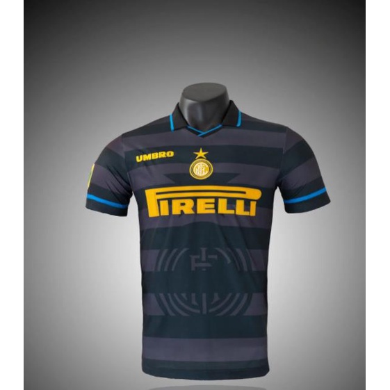 Áo đấu cổ điển chất lượng hàng đầu 07 / 08 88 / 90 92 / 93 94 / 95 04 / 05 Áo bóng đá Inter Áo sơ mi nam Áo bóng đá