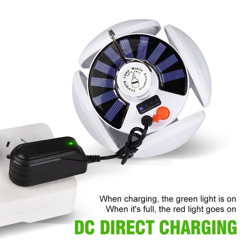 Đèn Led Cắm Trại Năng Lượng Mặt Trời Có Móc Treo Tiện Dụng