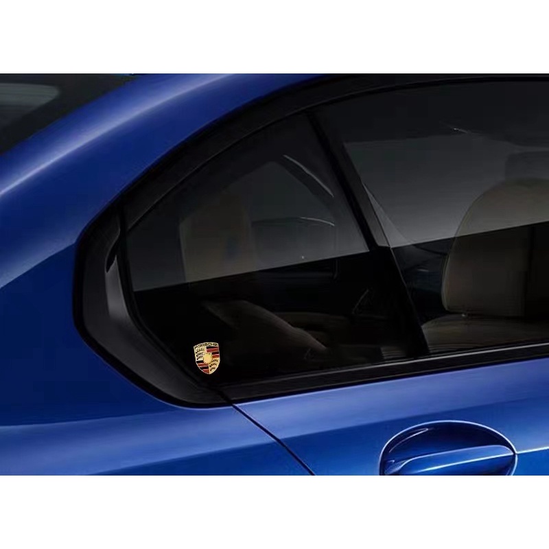 1 Bộ Đề Can Vinyl Chất Lượng Cao Dán Trang Trí Mũ Bảo Hiểm Xe Hơi Porsche