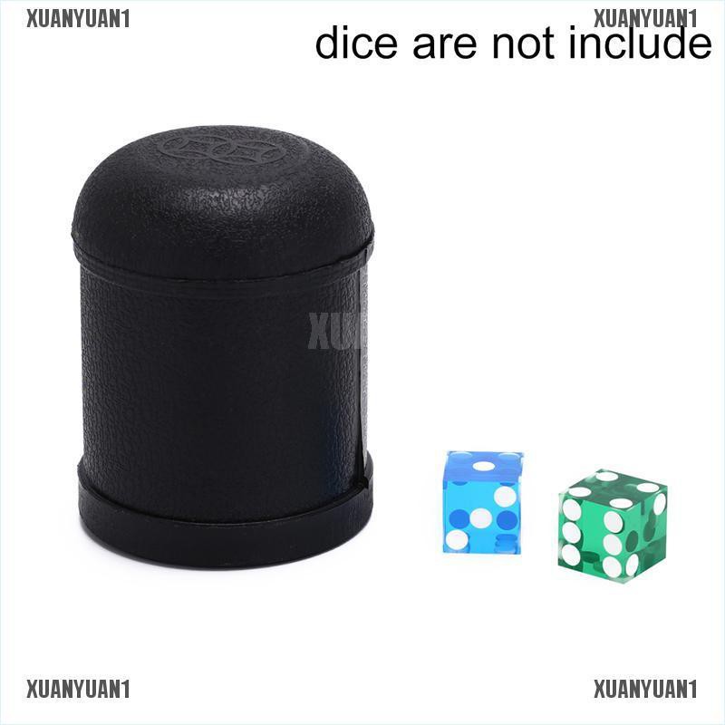 [XUANYUAN1] 1 Cốc Xúc Xắc Bằng Nhựa Màu Đen 7.5Cmx10Cm Cho Các Bữa Tiệc