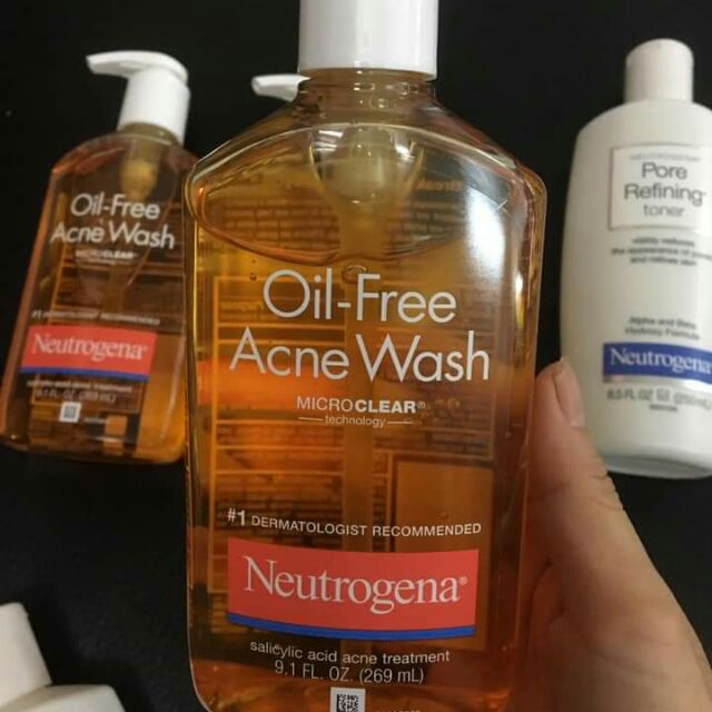 Sữa Rửa Mặt Dành Cho Da Mụn Neutrogena Oil-Free Acne Wash  NỘI ĐỊA MỸ