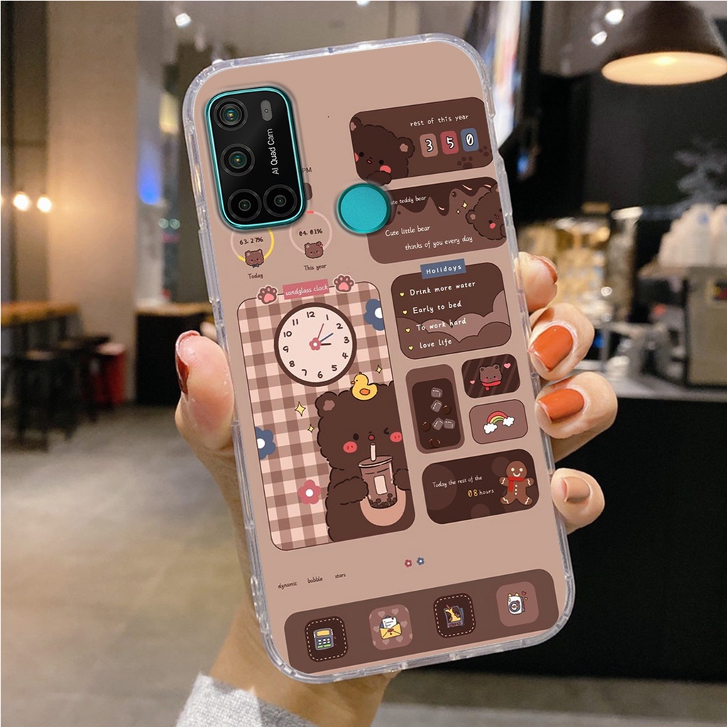 ỐP LƯNG VSMART STAR 3 - STAR 4 - STAR 5  - LIVE 4 - JOY 4 , IN HÌNH GẤU NÂU CHOCOLATE ĐÁNG YÊU.