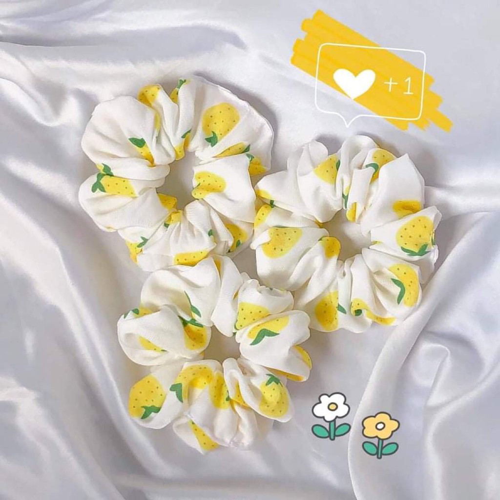 Dây Buộc Tóc Vải Scrunchies Cute Giao Mẫu Ngẫu Nhiên