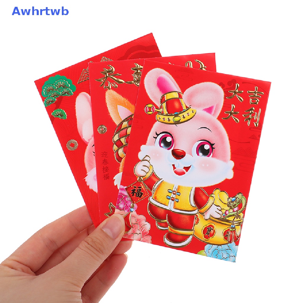 Set 6 Bao Lì Xì Hình Chú Thỏ Hoàng Đạo Năm Mới 2023