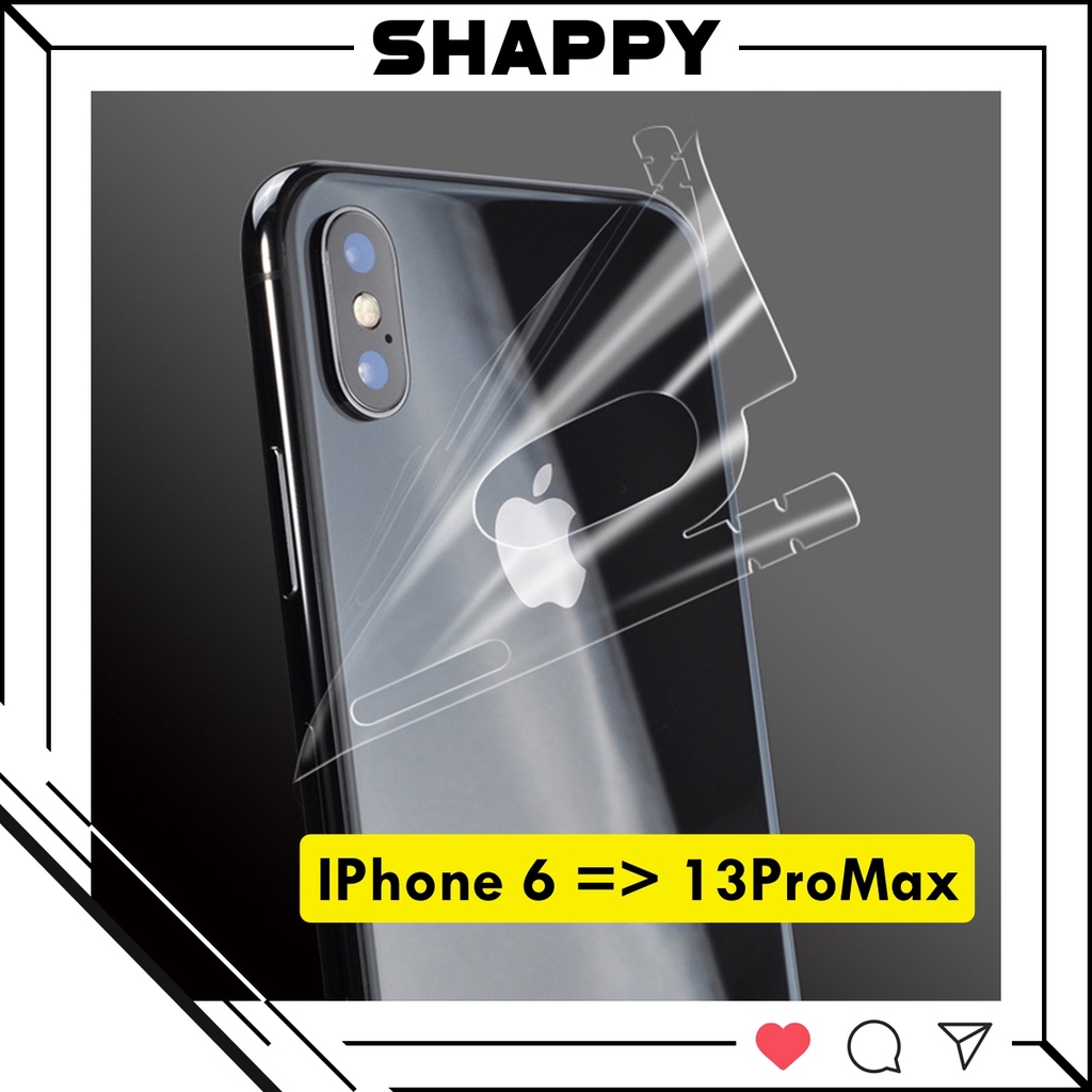 Miếng Dán PPF IPhone Trong Suốt Full Viền Các Dòng 6/7/8/Plus/X/XR/XsMax/11/12/13/Pro/Max [Shappy Shop]