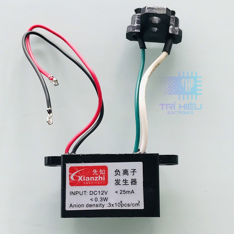 Bộ tạo ion âm lọc không khí 12V 4 râu to DIY