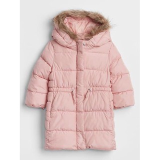 Áo phao dáng dài bé gái Baby Gap