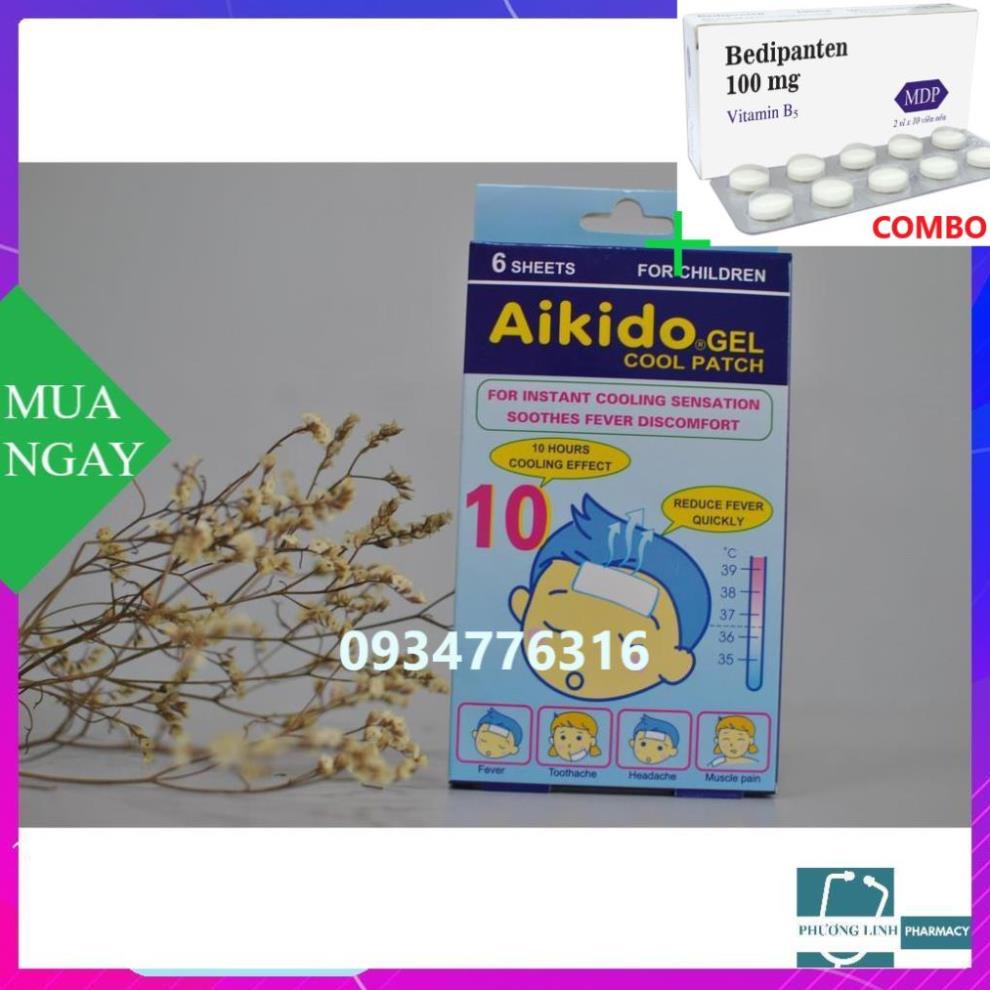 Combo Bedipanten 100mg +  MIẾNG DÁN HẠ SỐT AIKIDO (1 HỘP)