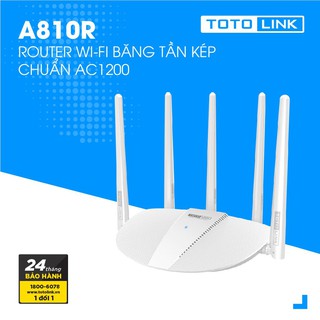 Bộ phát wifi Totolink A810R băng tần kép AC1200Mbps (Chính thumbnail