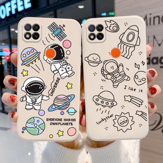 Ốp điện thoại silicon in hình phi hành gia dành cho Xiaomi Redmi 9C/10X Note 8/8Pro/9/9S/9Pro/9Promax/10Pro/10Promax
