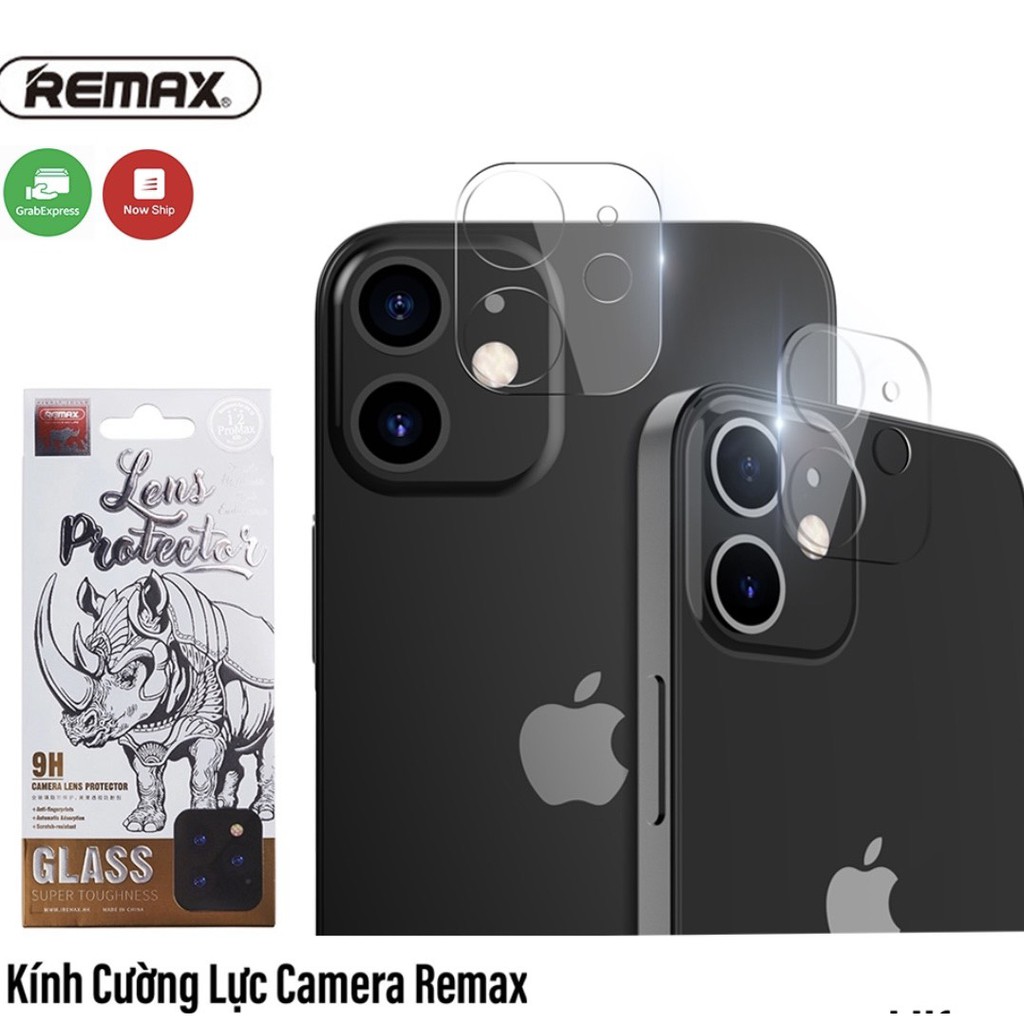 Kính cường lực Camera Remax - Dành Cho iP 11/11Pro, iPhone 12Mini/ 12/ 12Pro/ 12Pro Max - Bảo vệ nguyên cụm Camera