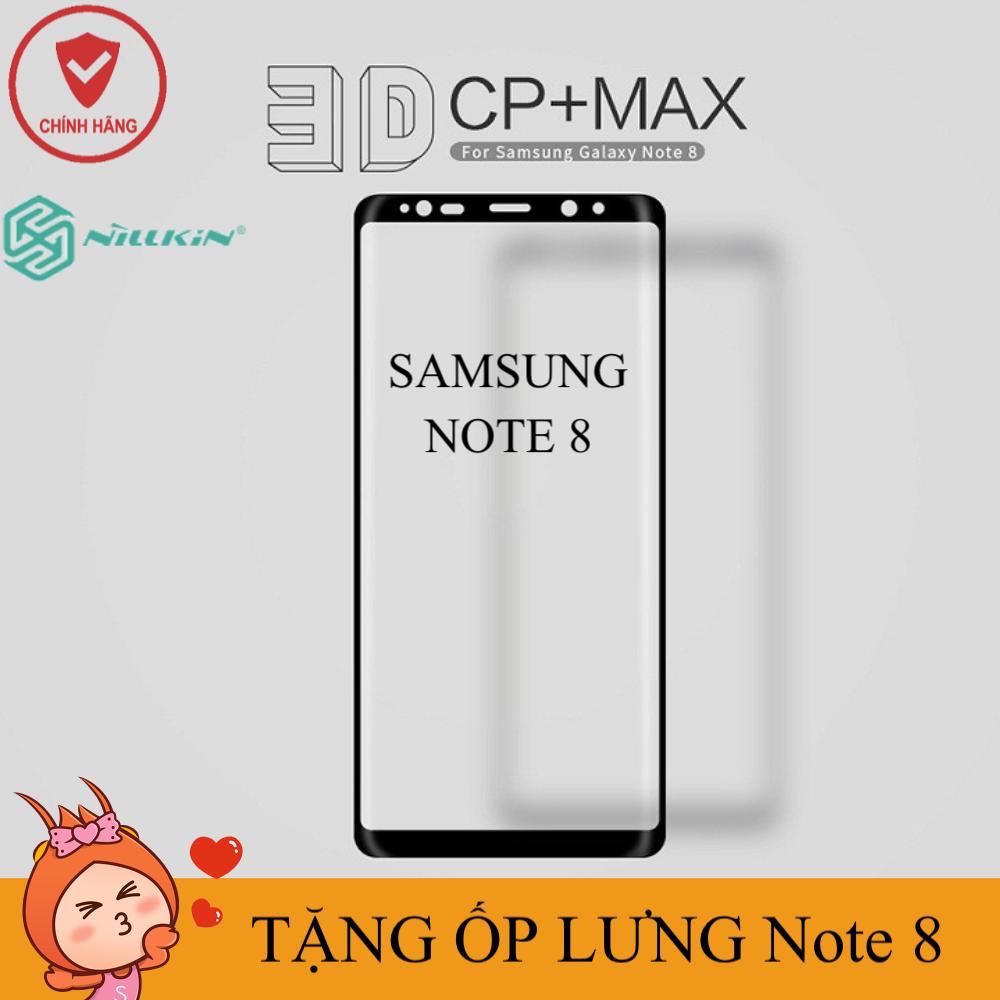 MIẾNG DÁN CƯỜNG LỰC SAMSUNG GALAXY NOTE 8 NILLKIN 3D CP+MAX CHÍNH HÃNG