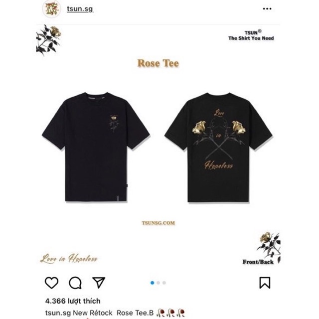 Pass áo thun localbrand tsun.sg