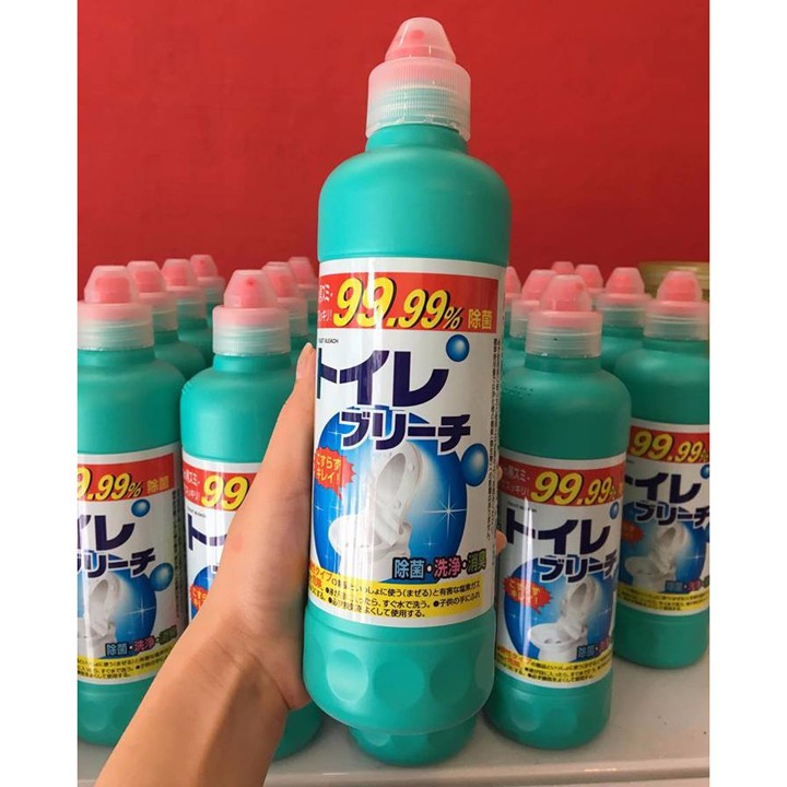 Nước tẩy rửa bồn cầu toilet, nhà vệ sinh, Rocket 500ml diệt khuẩn 99,9% của Nhật