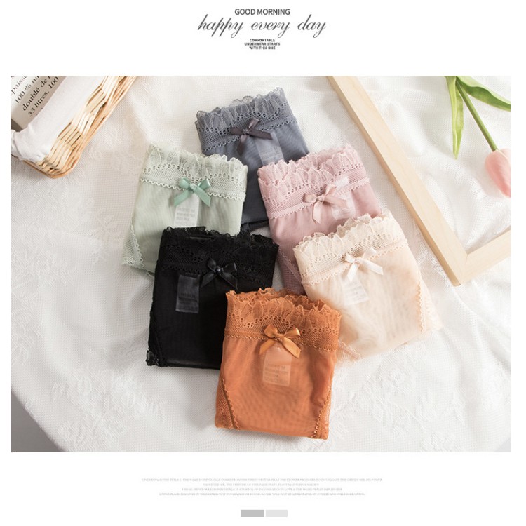 QUẦN LÓT REN LƯỚI LACE CHỐNG HẰN VIỀN PHONG CÁCH NHẬT BẢN Q297 | BigBuy360 - bigbuy360.vn