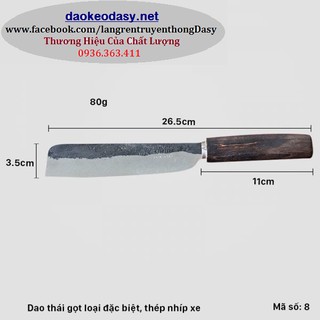 Dao thái gọt nhíp xe Đa Sỹ (dao chuối)