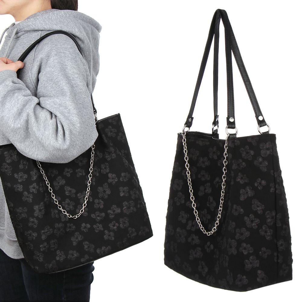 Túi Tote Đeo Vai / Xách Tay Đính Hoa Sức Chứa Lớn Cho Nữ