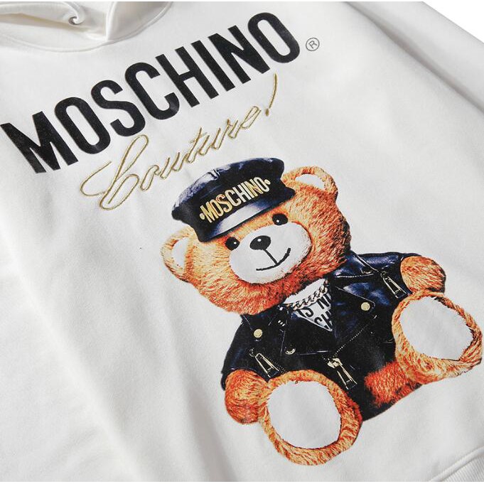 Áo Hoodie Chất Liệu Vải Cotton Có In Hoạ Tiết Moschino Thời Trang | BigBuy360 - bigbuy360.vn