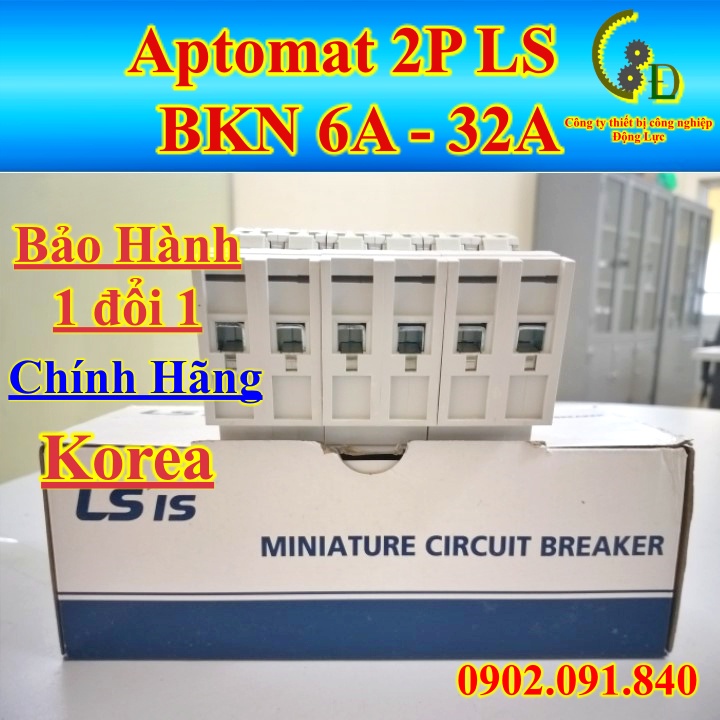 Aptomat LS MCB BKN 2 Pha ✴️VIP✴️ Cầu dao tự động attomat át tô mát tép 2P 6/10/16/20/25/32/40A