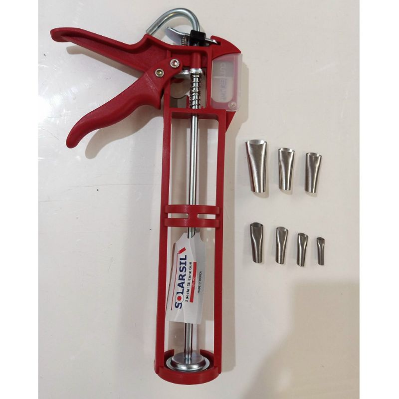 Bộ 7 đầu vòi đi bơm keo inox, chống mài mòn _ Free Ship _ Dùng để đi bắn keo silicone, keo bê tông cao cấp