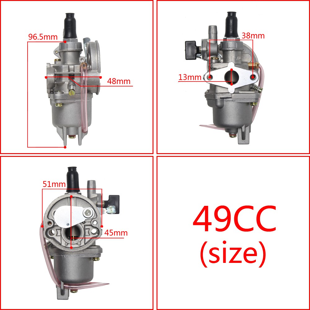 Bình xăng trẻ em hai thì, xe mô tô mini 47cc 49cc 50ccCào cào mini  PIT ATV