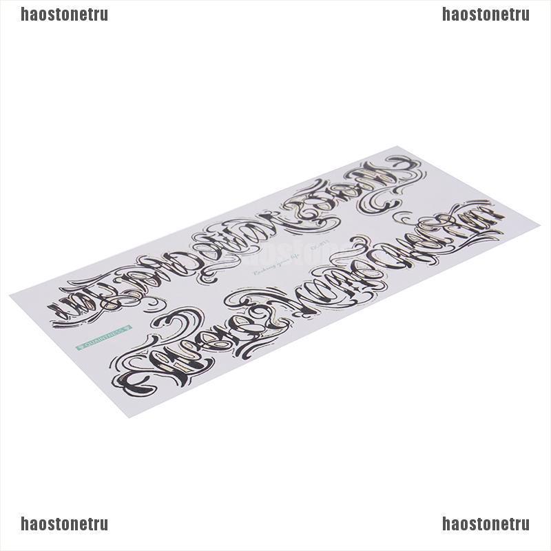 1 Hình Xăm Dán Tạm Thời Hình Chữ Cái Tiếng Anh Chống Thấm Nước