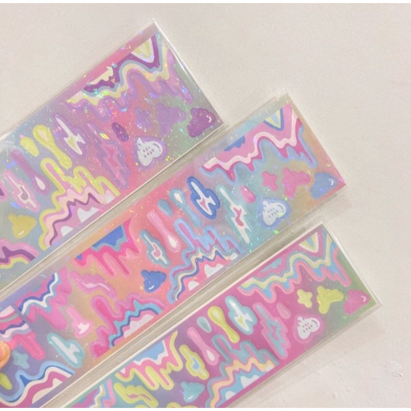 🦄 Miếng dán sitcker hologram chảy 🦄