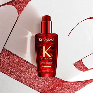 Dầu dưỡng tóc phục hồi phiên bản giới hạn KERAS Elixir Ultime Rouge.