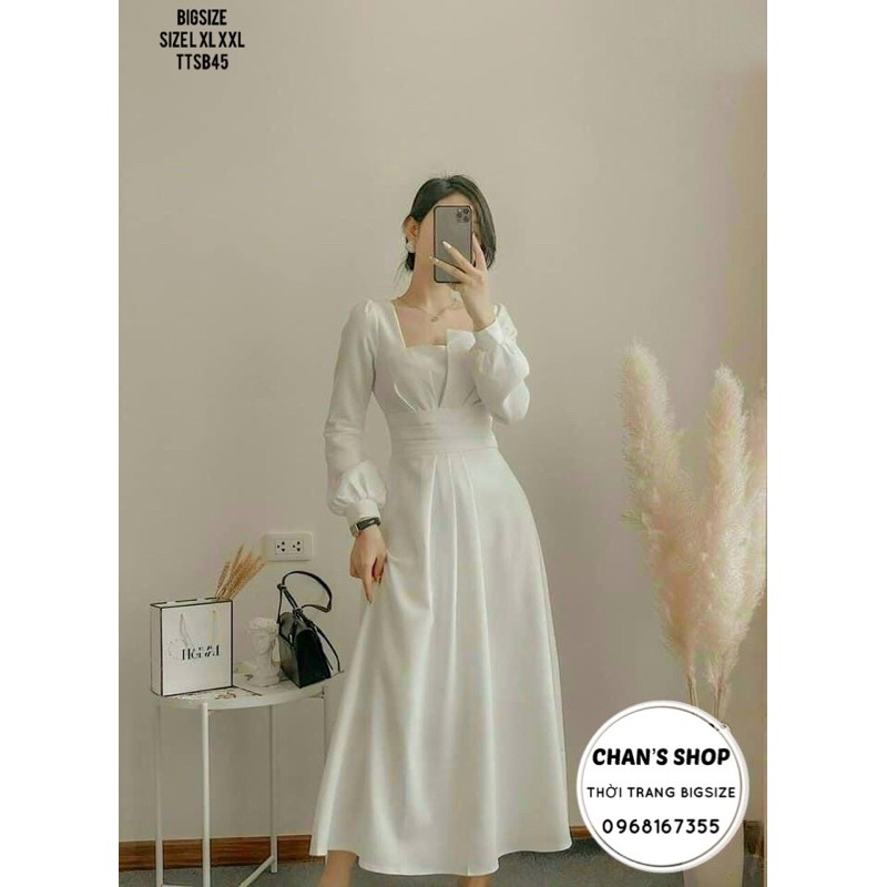 Bigsize 60- 90kg ĐẦM XOÈ XẾP LY EO | BigBuy360 - bigbuy360.vn