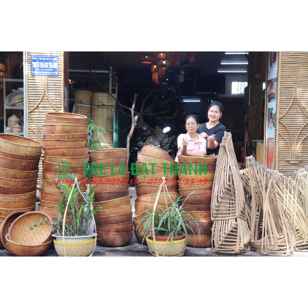 Thúng tre đủ size đủ cỡ. thúng hun khói siêu bền