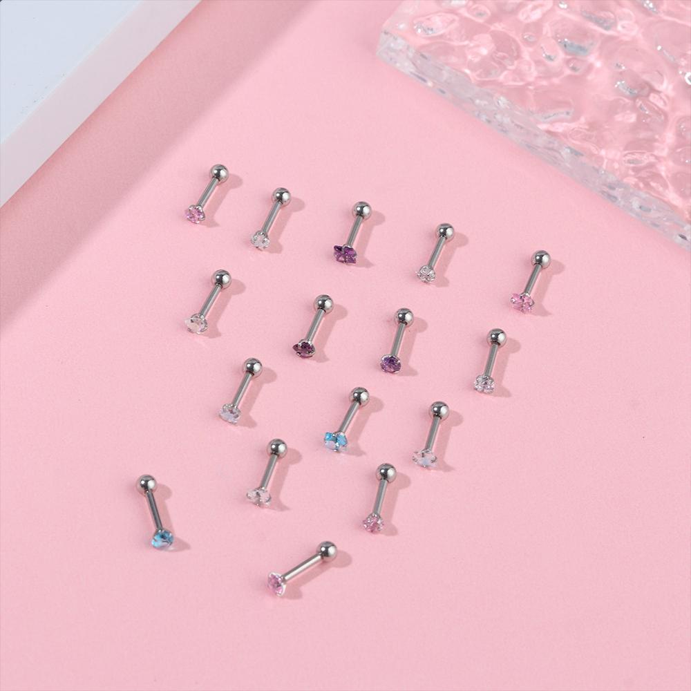 1 Đôi Khuyên Tai Thép Xỏ Sụn Gợi Cảm