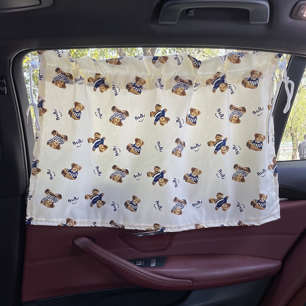 [Giá Nhà Máy] Rèm Che Nắng Cho Cửa Sổ Xe Hơi Có Cốc Hút Hình Hoạt Hình