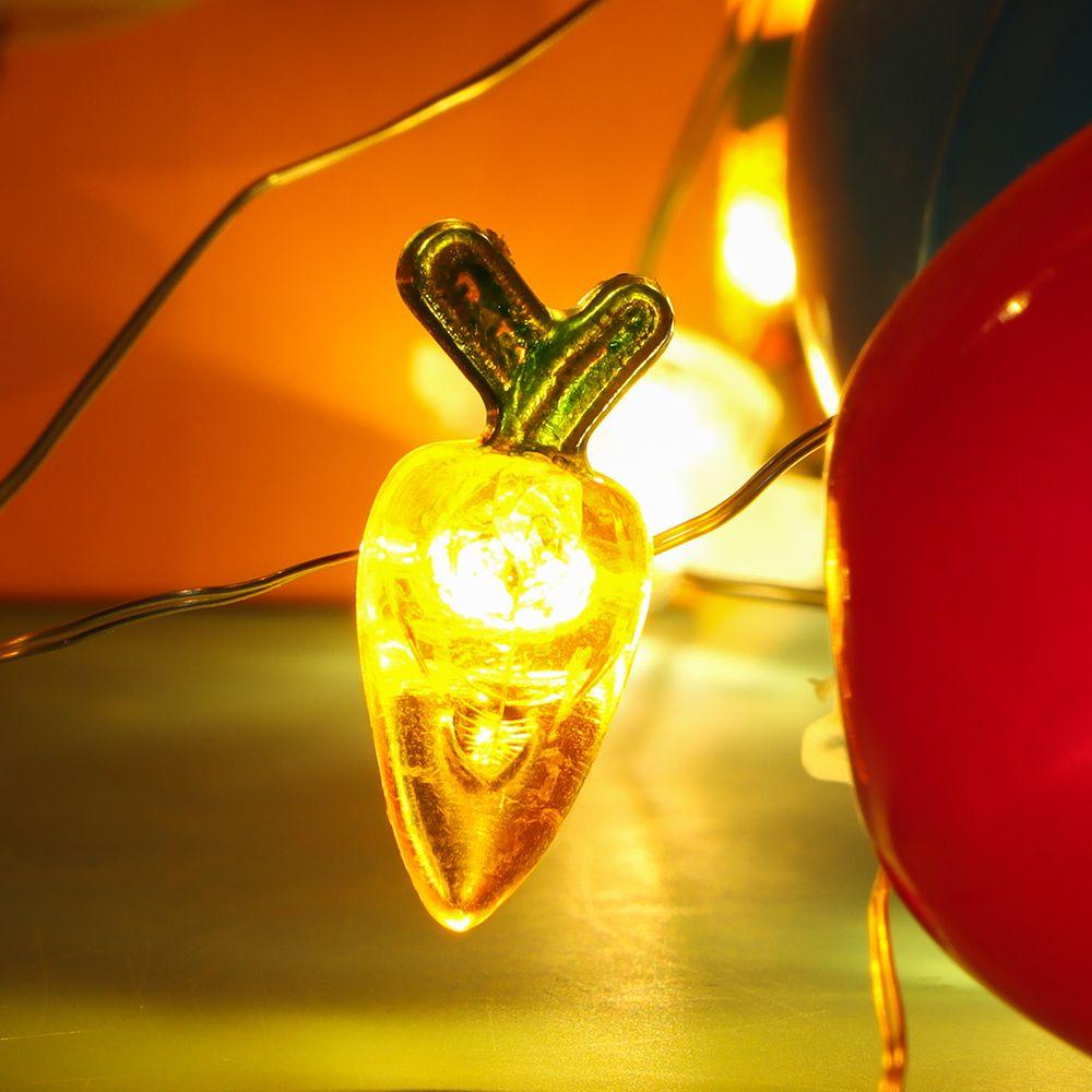 GOGOUP Dây Đèn LED Trang Trí Năm Mới Hình Củ Cà Rốt