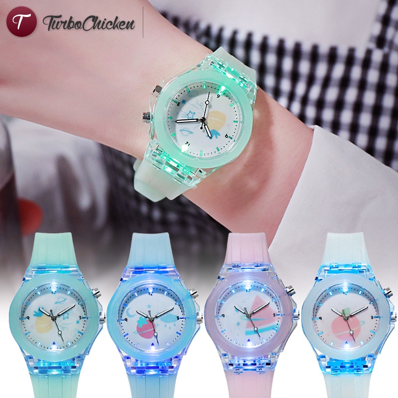 Đồng hồ đeo tay kỹ thuật số bằng nhựa họa tiết hoạt hình 3D cho bé thumbnail