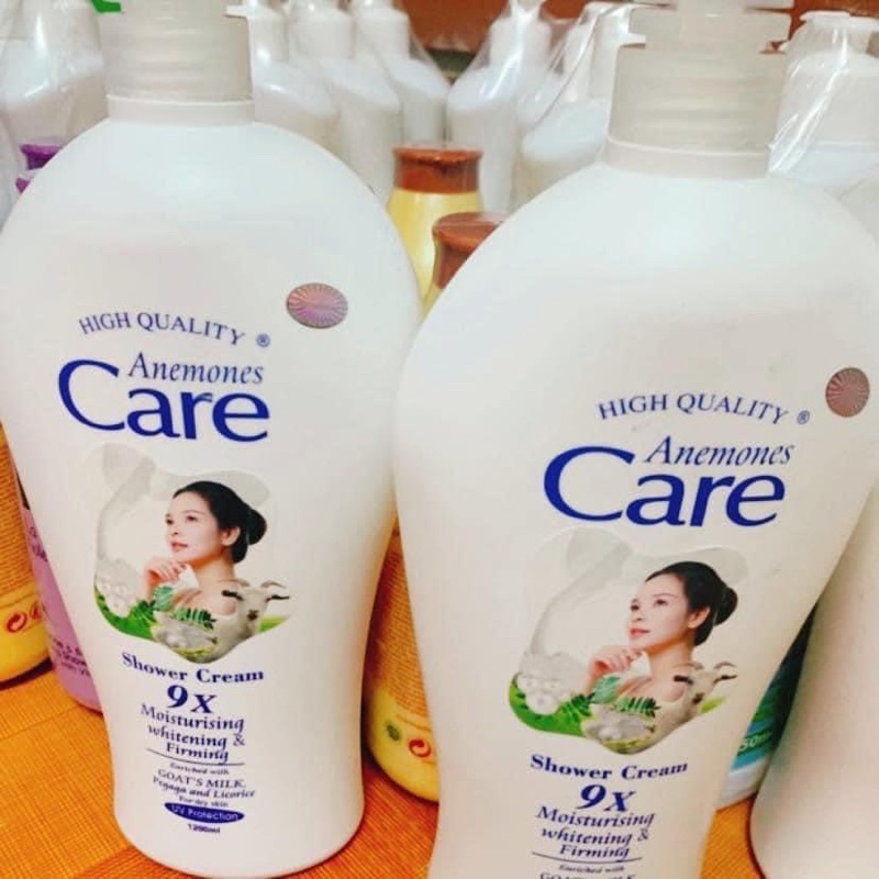 Sữa Tắm Dê White Care 9X 1200ml Sáng Mịn Hơn Thơm Lâu Hơn