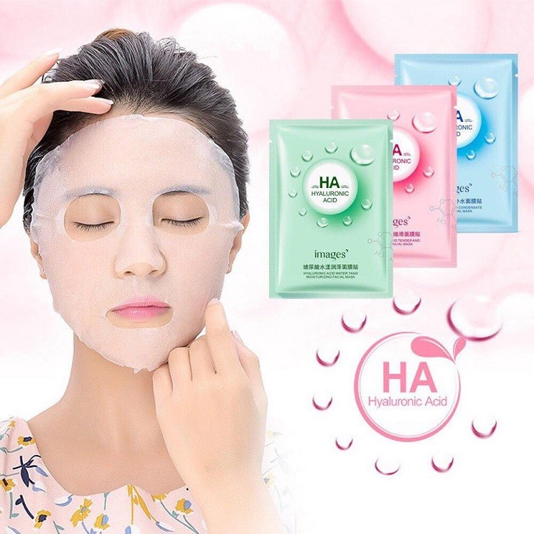 Mặt Nạ Giấy HA Images Hyaluronic Acid Dưỡng Ẩm, Sáng Da