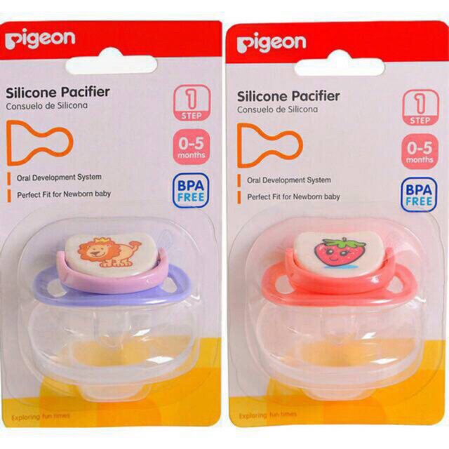 Núm ti ngậm pigeon chất liệu silicon siêu mềm cho bé