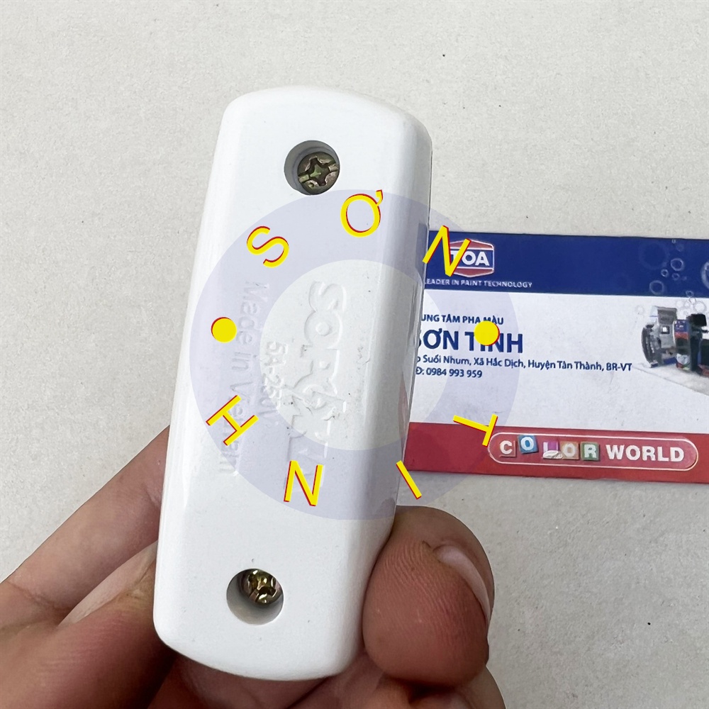 Công tắc điện bật dạ quang SOPOKA NDQ-02 cực đồng đúc