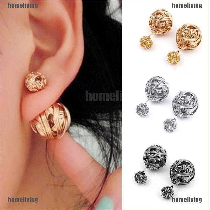 [homeliving] Khuyên Tai Hạt Ngọc Trai Hai Mặt