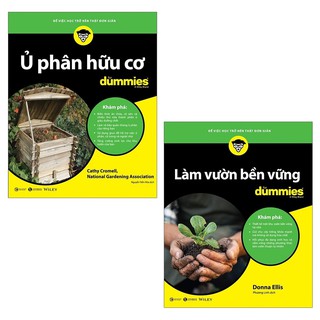 Sách Thái Hà - Combo Làm Vườn Bền Vững For Dummies + Ủ Phân Hữu Cơ For Dummies (2 cuốn)
