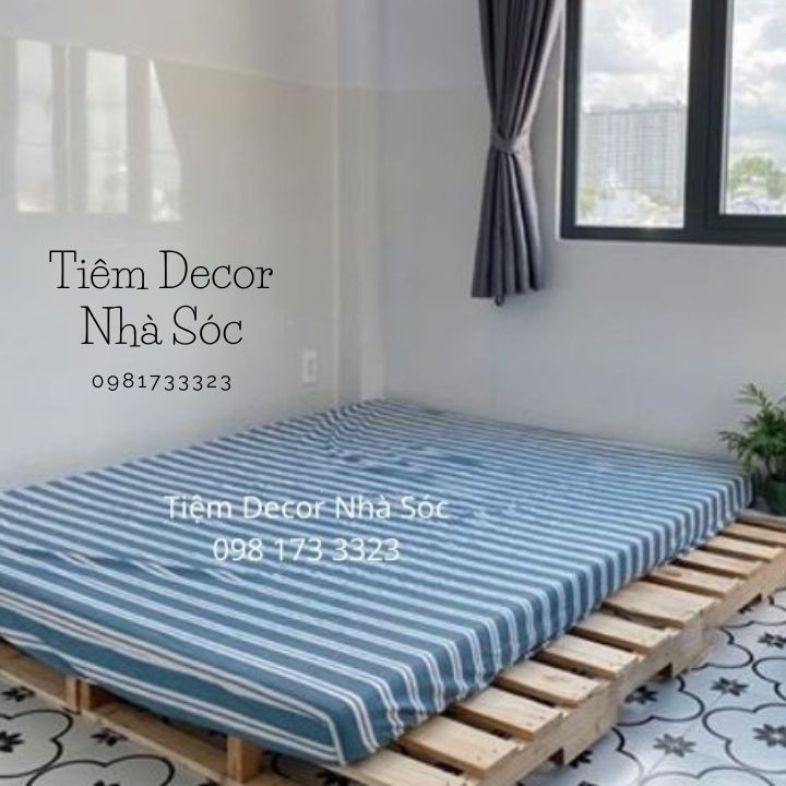 [BIG SALE] Giường Pallet gỗ thông size 1.8m*2m TPHCM – Tiệm Decor Nhà Sóc