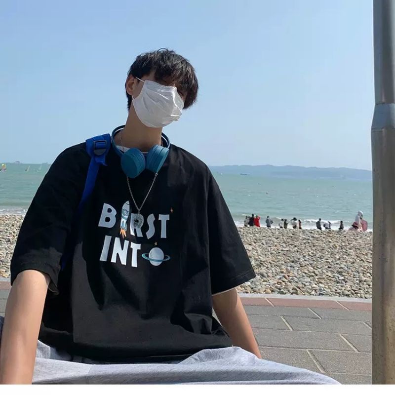 Áo thun tay lỡ unisex Birst Into